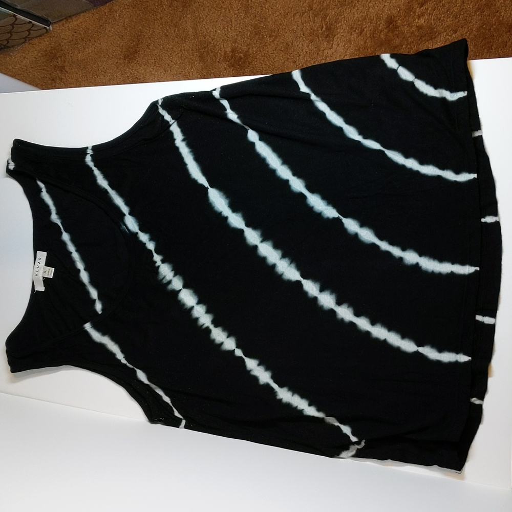 Kenar Tank Top - black/white - Size XL